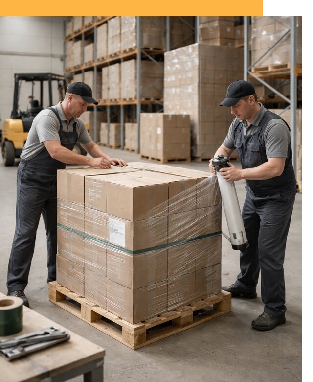 Упаковка и паллетирование грузов от 3543 руб: защита и крепление