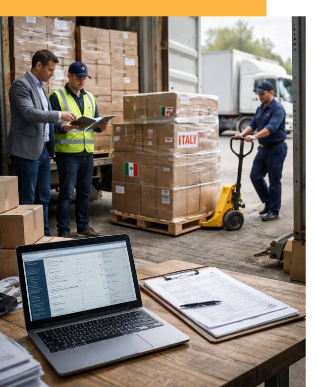 Доставка грузов из Италии: морские и авиаперевозки от 18223