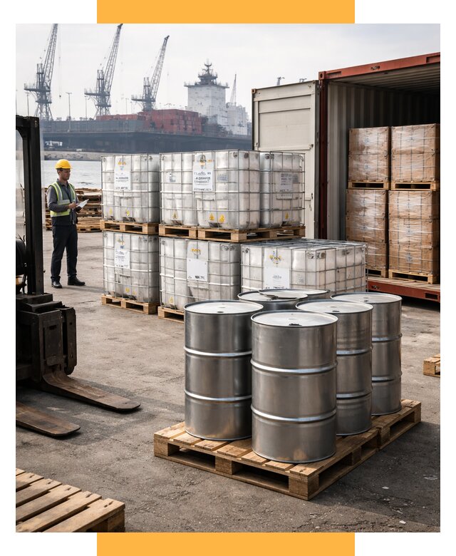 Доставка химического сырья из Индии от 253100 р. | СетСервис-Лкв