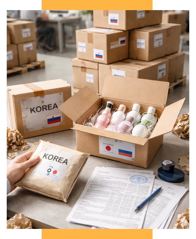 Доставка косметики из Кореи от 8605 р. под ключ | СетСервис-Лкв