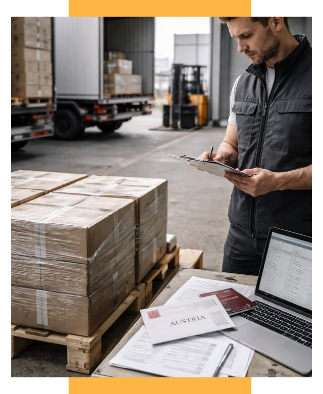 Доставка в Австрию от 65806 р. Логистика и экспорт СетСервис-Лкв